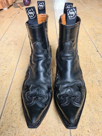 Sendra cowboy laarzen mt 44. Western boots. Zwart beschikbaar voor biedingen