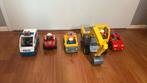Set duplo auto’s en graafmachine, Ophalen of Verzenden, Zo goed als nieuw