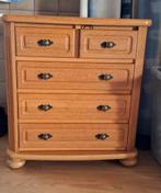 Houten ladekast, Huis en Inrichting, Kasten | Ladekasten, Gebruikt, 5 laden of meer, Verzenden, 100 tot 150 cm