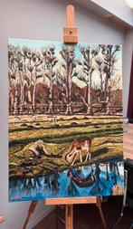 Olieverfschilderij 58x78 Elswout Overveen Haarlem, Antiek en Kunst, Ophalen