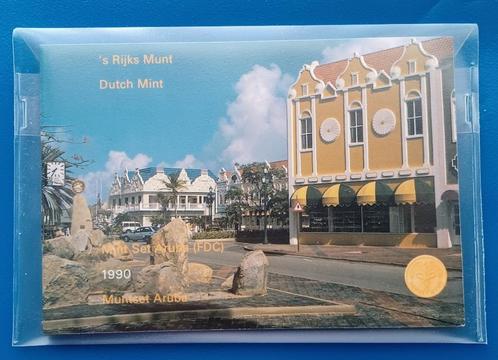 Aruba Muntset 1990, Postzegels en Munten, Munten | Nederland, Setje, Overige waardes, Koningin Beatrix, Verzenden