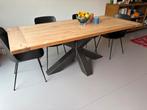 Tafel - Jorg Steigerhout 200x90, Ophalen, 200 cm of meer, 50 tot 100 cm, Zo goed als nieuw