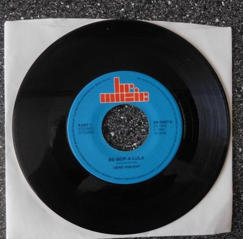 Gene Vincent - be bop a lula & blue jean bop (vamaf € 2,00), Cd's en Dvd's, Vinyl Singles, Ophalen of Verzenden