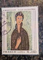Frankrijk 1980 Schilderij Amedeo Modigliani gestempeld, Postzegels en Munten, Postzegels | Europa | Frankrijk, Ophalen of Verzenden