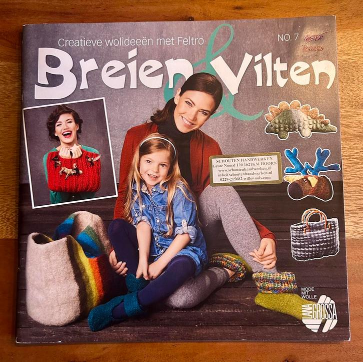 Breien en Vilten - creatieve wol ideeën - Feltro Lana Grossa, Hobby en Vrije tijd, Breien en Haken, Zo goed als nieuw, Breien