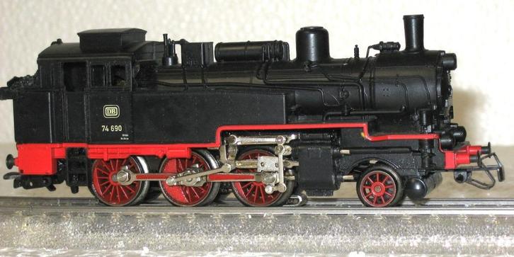 Marklin Stoom loc BR74 690 Delta/Digitaal GEBRUIKT, Hobby en Vrije tijd, Modeltreinen | H0, Gebruikt, Locomotief, Wisselstroom