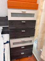 Moderne nachtkastjes / ladekastjes – set van 2, Huis en Inrichting, Kasten | Ladekasten, Ophalen, Minder dan 50 cm, Zo goed als nieuw