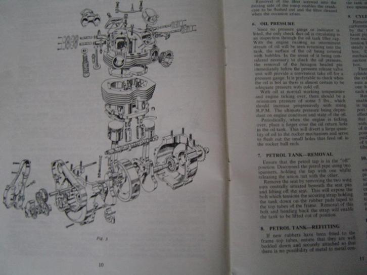 Norton models 88 99 ES2 50 1959 instruction maintenance book, Motoren, Handleidingen en Instructieboekjes, Overige merken, Ophalen of Verzenden