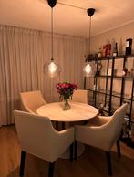 4 IKEA Sakarias stoelen + extra hoezen (Bemz), Ophalen, Gebruikt, Overige kleuren, Vier