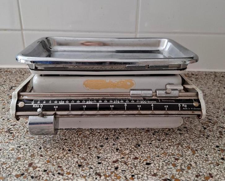 Vintage Stube Weegschaaltje - Keukenweegschaal, Antiek en Kunst, Antiek | Keukenbenodigdheden, Ophalen of Verzenden