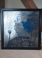 Schilderij blauw zilver, Ophalen