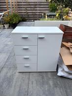 Wit ladekastje (opknapper), Huis en Inrichting, Kasten | Ladekasten, Ophalen, Gebruikt, 50 tot 100 cm, 3 of 4 laden