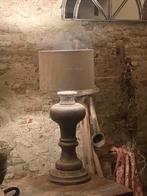 Oud houten balusterlamp sober landelijk, Huis en Inrichting, Ophalen, Sober landelijk rustiek, Zo goed als nieuw, 75 cm of meer