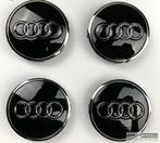 AUDI Logo Naafdop (set) ø 61 mm 4M0601170 Naafkap ZWART, -, Verzenden, -, Nieuw