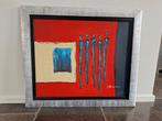 Mooi schilderij met lijst - 74x64, Ophalen
