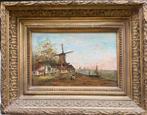 J de Haan - Hollands landschap, Antiek en Kunst, Ophalen of Verzenden