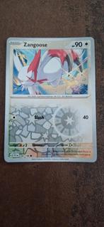 Zangoose Reverse Holo#146 Pokemon Scarlet & Violet, Ophalen of Verzenden, Zo goed als nieuw, Losse kaart