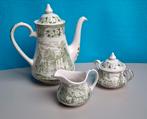 Vintage Old Inns Servies - Koffiekan, Melkkan, Suikerpot, Antiek en Kunst, Ophalen