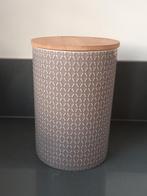 Voorraadpot Pot met bamboe deksel, Ophalen of Verzenden, Zo goed als nieuw, Overige materialen, Pot, Bus of Blik