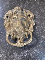 Koperen deurklopper leeuwenkop, Ophalen of Verzenden, Koper