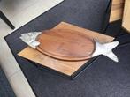 Vintage Serveerplank Vis BMFN Gesigneerd, Huis en Inrichting, Gebruikt, Schaal, Ophalen of Verzenden, Ovaal