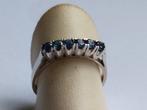 witgouden RING (14k) maat 17, bezet met 6 Blauwe Saffieren, Sieraden, Tassen en Uiterlijk, Ringen, Ophalen of Verzenden, Zo goed als nieuw