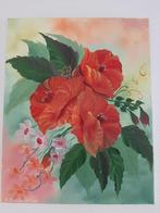 Schilderij bloemen, Antiek en Kunst, Kunst | Schilderijen | Modern, Ophalen of Verzenden