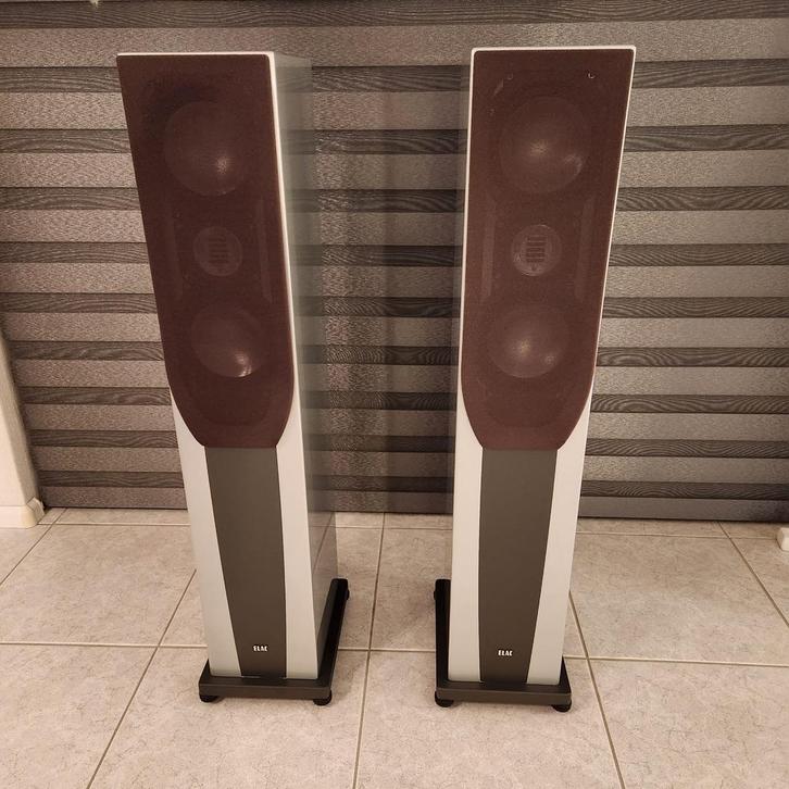 Elac FS 208.2 luidsprekers- 2st zwart met grijs, Audio, Tv en Foto, Luidsprekers, Gebruikt, Front, Rear of Stereo speakers, 120 watt of meer