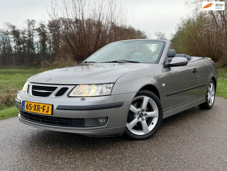 Saab 9-3 Cabrio 1.8t Vector Automaat / Leder / Clima / Stoel, Auto's, Saab, Bedrijf, Te koop, Saab 9-3, ABS, Airbags, Airconditioning