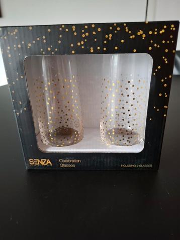 2 Celebration Glasses van Senza, nieuw in doos. beschikbaar voor biedingen