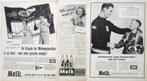 8 vintage advertenties reclames Chocomel en melk 1956-1959, Verzamelen, Merken en Reclamevoorwerpen, Ophalen