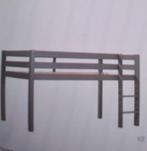 2x Leen Bakker Half Hoogslaper 200x90 - Donkergrijs, Ophalen of Verzenden, 180 cm of meer, 85 tot 100 cm, Lattenbodem