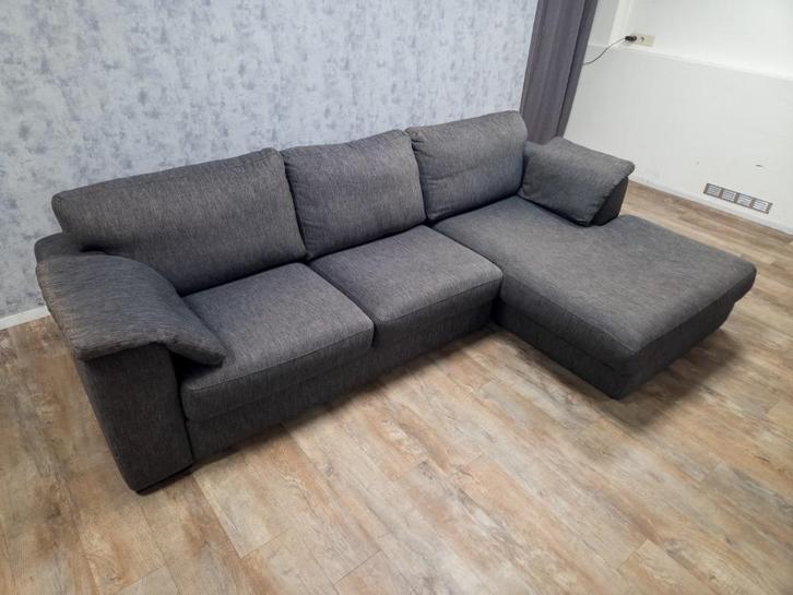 GRATIS BEZORGEN | MOOI ANTRACIET HOEKBANK, Huis en Inrichting, Banken | Bankstellen, Gebruikt, Hoekbank, Vierpersoons of meer