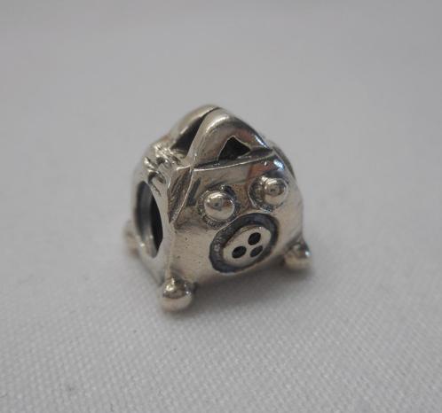 Zilveren Bacio bedel tasje nr.1559, Sieraden, Tassen en Uiterlijk, Bedels, Zo goed als nieuw, Overige merken, Zilver, 1 bedel