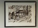 Arie Zuidersma origineel werk getekend met wasco krijt, Antiek en Kunst, Kunst | Schilderijen | Modern, Ophalen of Verzenden