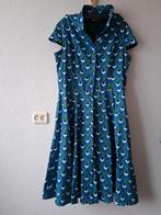 Vintage jurk blauw xxl, Blauw, Maat 46/48 (XL) of groter, Ophalen of Verzenden, Zo goed als nieuw