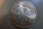 Nederland herrijst 10 gulden zilveren herdenkingsmunt 1970, Ophalen of Verzenden, Koningin Juliana, 10 gulden, Zilver
