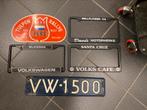 Volkswagen vw USA License plate frames tulpen rally schild, Ophalen of Verzenden, Zo goed als nieuw