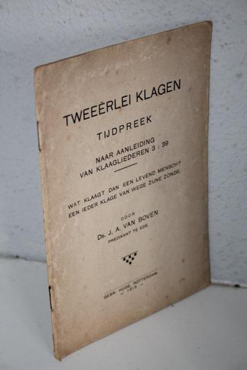 Ds. J.A. van Boven te Ede - Tijdpreek (1918, Gebr. Huge) beschikbaar voor biedingen