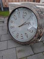 Industriële klok, Huis en Inrichting, Woonaccessoires | Klokken, Ophalen, Zo goed als nieuw, Wandklok