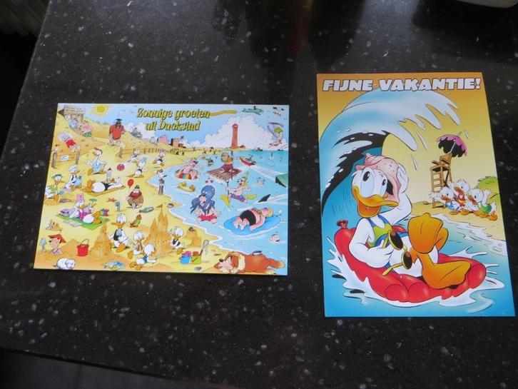 2x zomervakantie ansichtkaart donald duck - ongelopen 2014, Verzamelen, Disney, Nieuw, Papier, Kaart of Schrift, Donald Duck, Ophalen of Verzenden