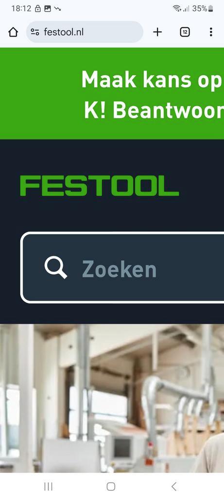 GEZOCHT ALLE  FESTOOL MATERIALEN, Doe-het-zelf en Verbouw, Gereedschap | Boormachines, Gebruikt, Boor- en Schroefmachine, 600 watt of meer