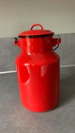 Vintage Emaille rode melkbus Zeer goed uitziend., Ophalen of Verzenden