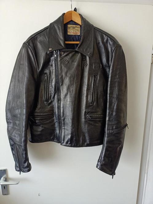 vintage lewis leather heren motorjas, Motoren, Kleding | Motorkleding, Jas | leer, Heren, Tweedehands, Ophalen of Verzenden