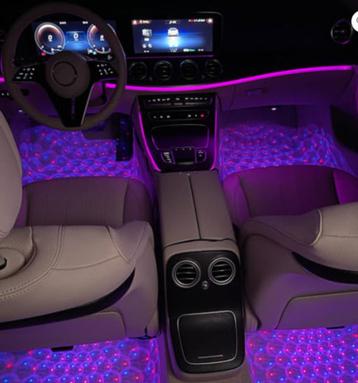 Multicolor auto interieur sfeerverlichting onder dashboard v beschikbaar voor biedingen