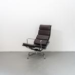 1 Vitra Eames Ea 222  Bruin Leer Soft Pad chroom, Huis en Inrichting, Fauteuils, Niet ingevuld, Niet ingevuld, Leer, Zo goed als nieuw