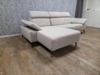GRATIS LEVERING | ZGAN Beige Gemeleerd Hoekbank, Info@banxtel.nl, Hoekbank, Ophalen of Verzenden, Zo goed als nieuw