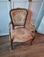 Brocante Louis XV stoel oud roze, Ophalen