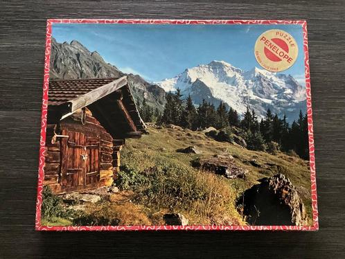 Puzzle PENELOPE 400 Stukjes HOUT Berner Oberland Zwitserland, Hobby en Vrije tijd, Denksport en Puzzels, Zo goed als nieuw, Legpuzzel