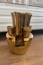 Tulpenvaas - gouden vaas - Daan Kromhout - vaas, Huis en Inrichting, Woonaccessoires | Vazen, Ophalen, Overige kleuren, Aardewerk of Porselein